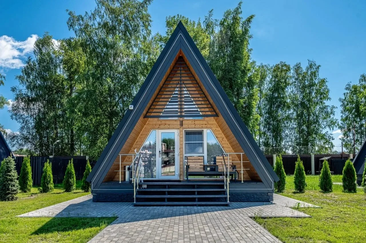 А-фрейм: домик-шалаш 35 м², фото 1