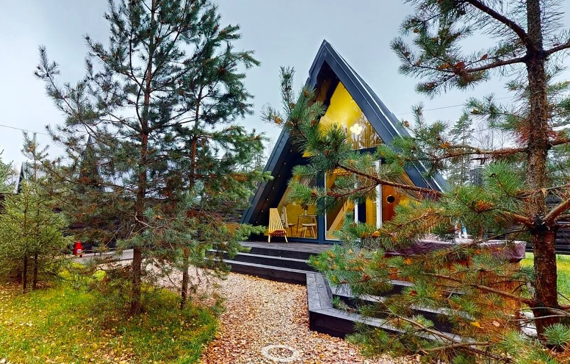 A-frame с личным подогреваемым чаном, фото 1