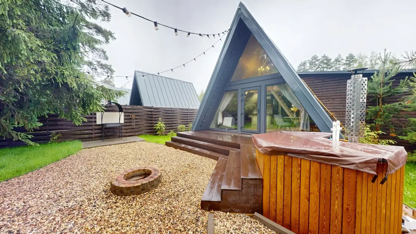 A-frame с личным подогреваемым чаном, фото 2