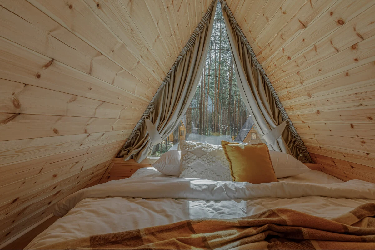 Домики и A-frame среди сосен, фото 2