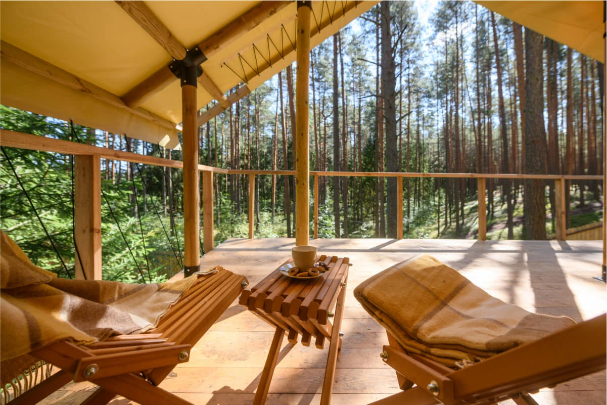 Домики и A-frame среди сосен, фото 10